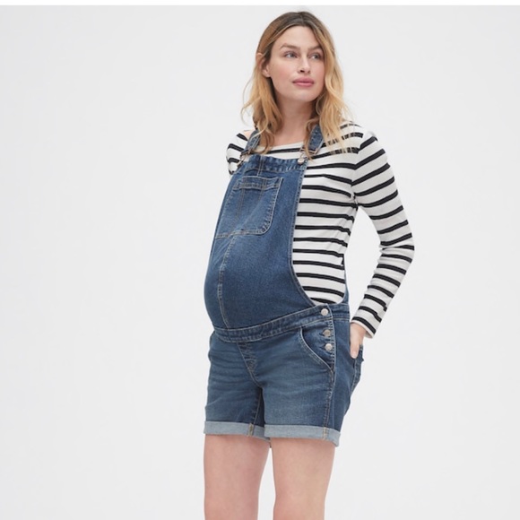 Gap Maternity Denim Overalls - Picture 1 of 5